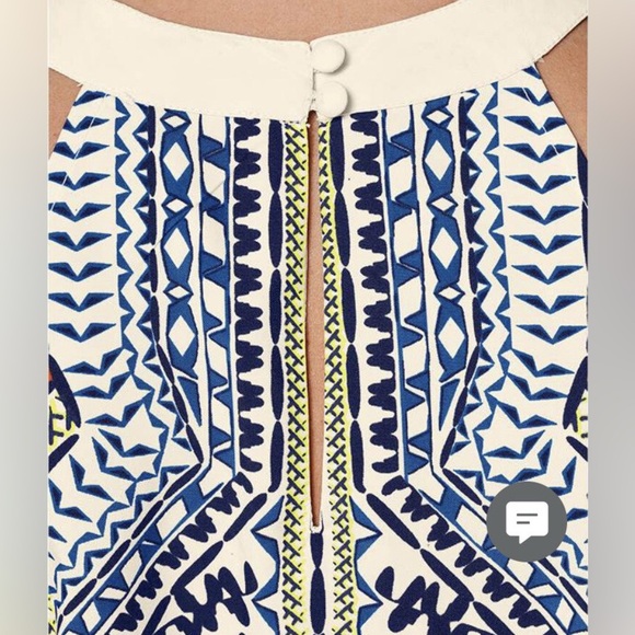 Venus Halter Mini Dress Multicolor Geometric Print Boho Tribal Pattern Resort XS - Picture 5 of 10